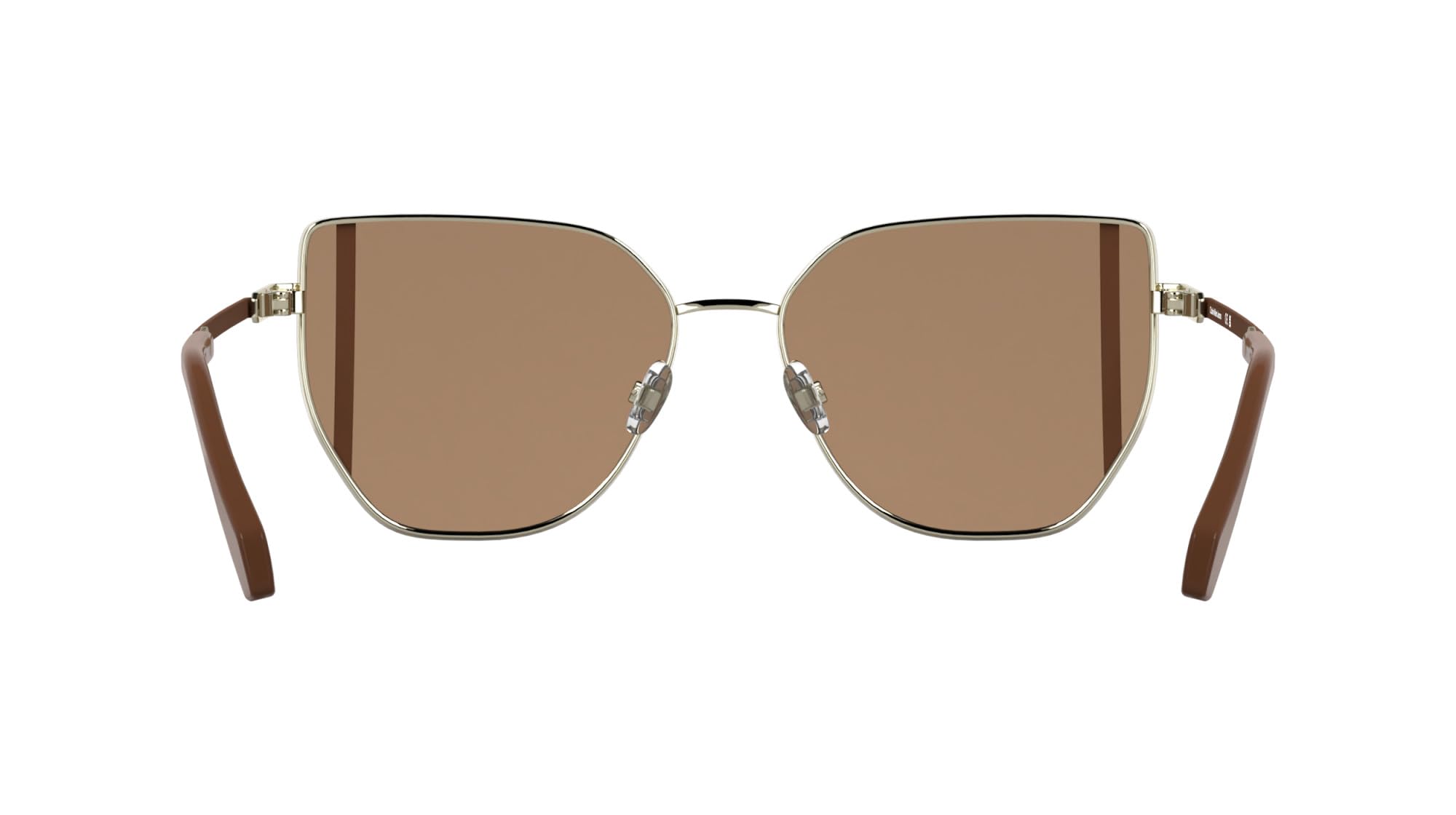 Calvin Klein Jeans Women's Sunglasses CKJ25209S - Light Gold with Solid Orange Lens