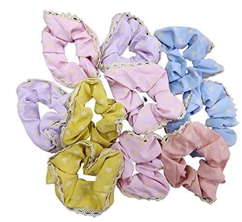 Creation's Elastic Printed Hair Ties Scarfs (5 pcs)