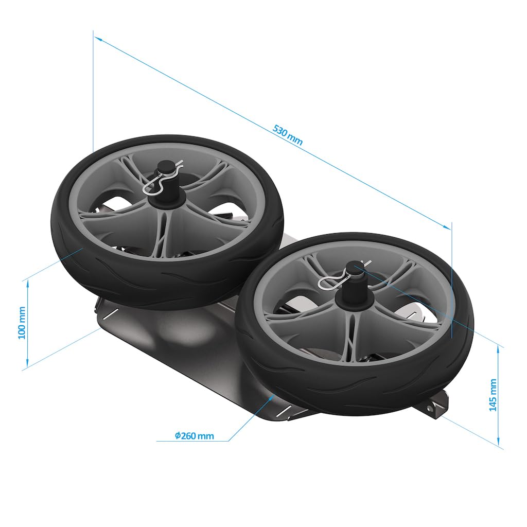 Acier Inoxydable Roues de Transport pour Sup Roues de Stand Up Paddleboard Chariot de Transport UP261