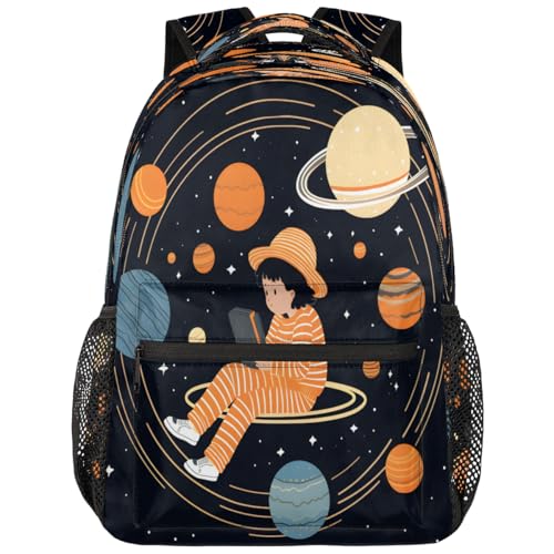 Sac à dos pour ordinateur portable abstrait contre le désordre en voyage