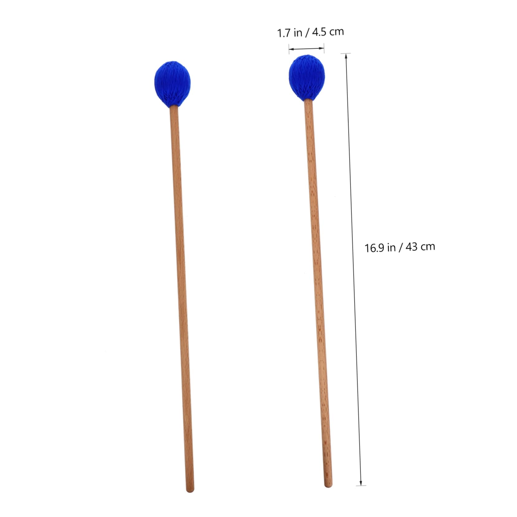 TOYANDONA 3paia Bacchette Per Marimba Acero Con Teste Filato Strumento Percussione Per Musicisti e Studenti Per Xilofono e Strumenti Percussione Design Ergonomico e Resistente