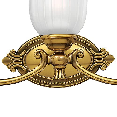 Hinkley Francoise Collection Traditional Three Light Bathroom Vanity Fixture, Burnished Brass #TOP2