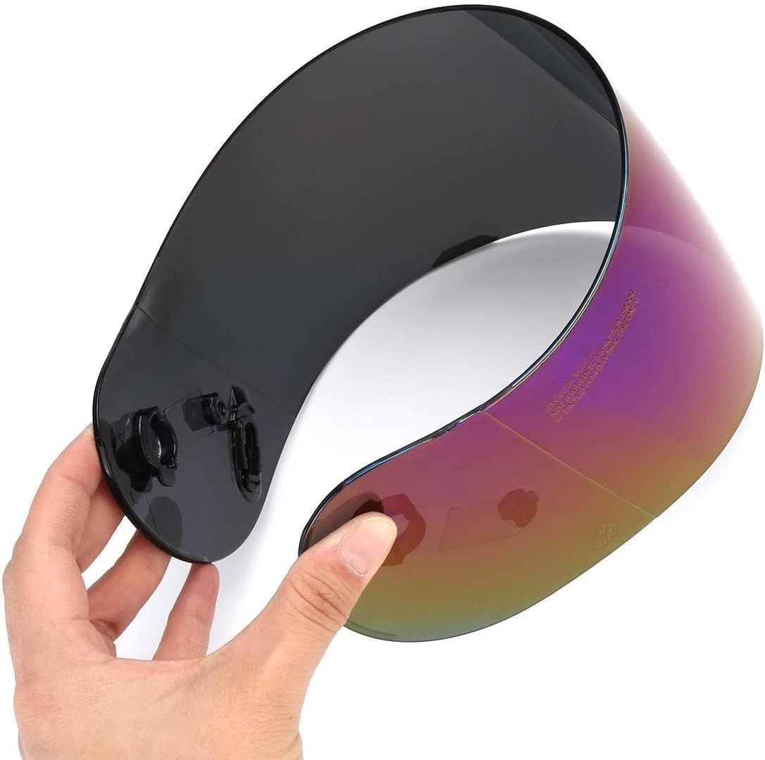 Lente per casco da moto, , Lente visiera del casco del motociclo, protezione del casco del casco del casco del moto Occhiali occhiali Compatible with il viso completi compatibili con H-J-C CL-16 CL-17