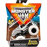 Monster Jam 2021 Spin Master 1:64 Diecast Monster Truck with Wheelie Bar: Max Contrast Earth Shaker