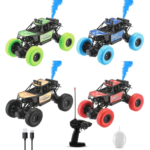 Image of Gooyo GY-45 Rechargeable Remote Control Rock Crawler with Spray Function | 45 Climbing High Speed RC Car Toy for Kids, Power Source: Lithium Battery for Car (Included)