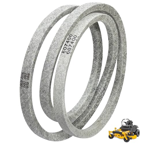 607400 603907 Lawn Mower Pump Drive BeltCogged Drive Belt1/2 x 51 with 2PCS Idler Spring 604490 Fit for Hustler Raptor Raptor Limited Raptor SD and Raptor SDX Mowers Replaces Parts 607400 603907