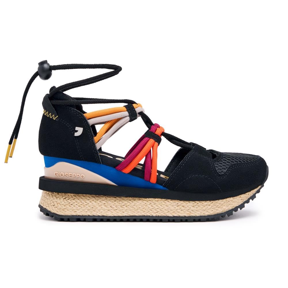 Sneakers Beige Tipo Espadrillas con Zeppa per Donna Tulare