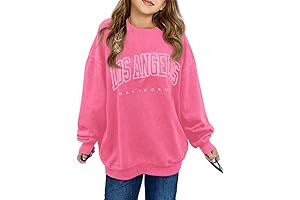 Girls Los Angeles Oversized Crewneck Sweatshirt