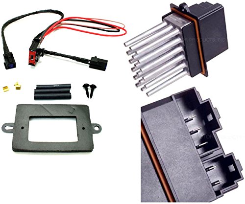 APDTY 5179985AA & 68052436AA Blower Motor Resistor Power Module & Wiring Harness Upgrade Kit w/ATC (Automatic Temperature Control; 5179985AA, 68052436AA)