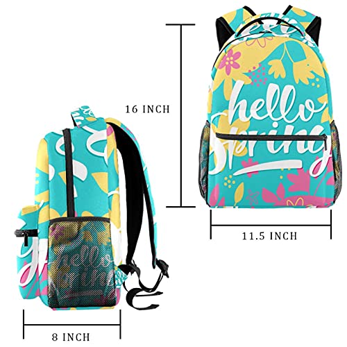 Sac à dos léger et robuste motif fleur de lotus multicolore 10 - 2
