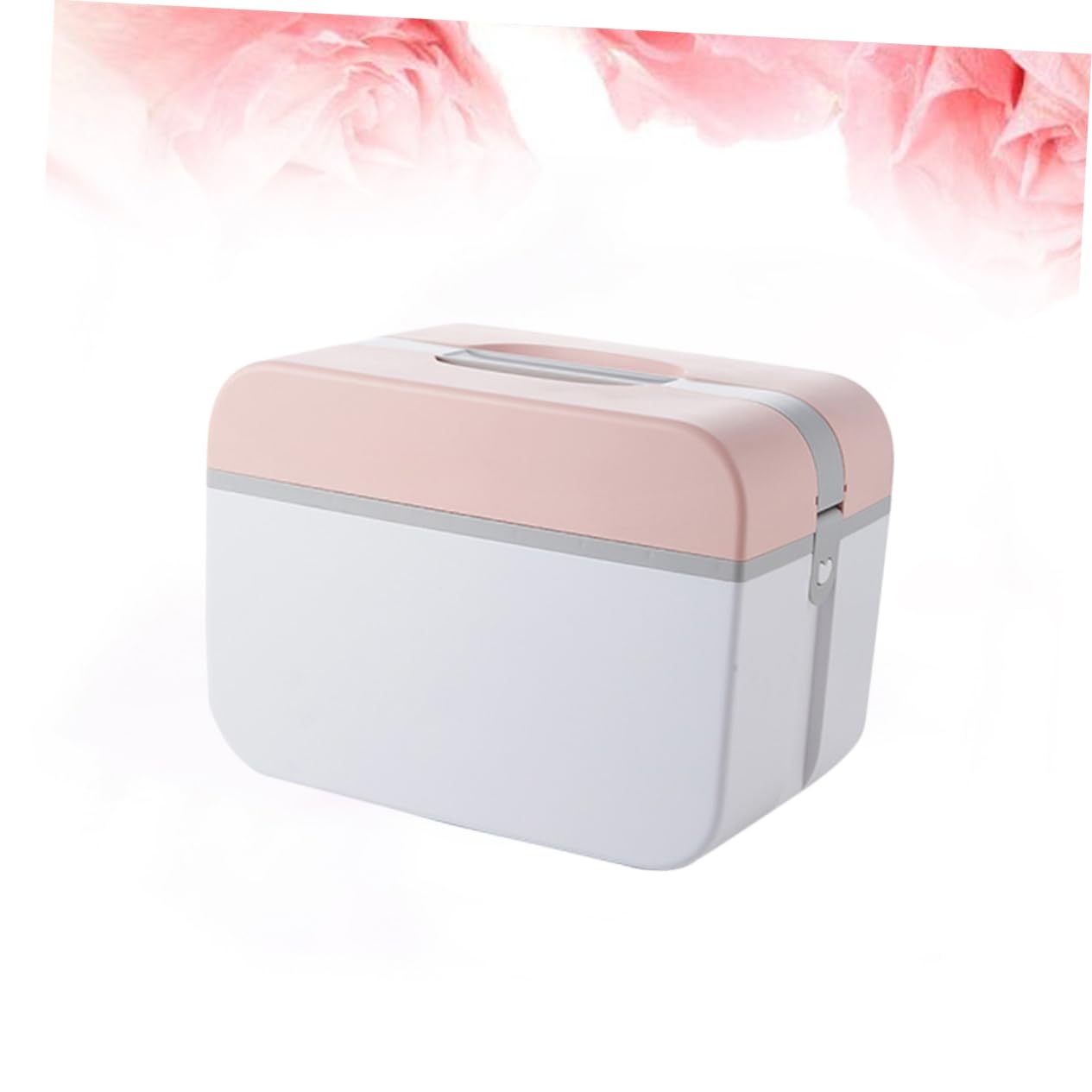 Medikamentenaufbewahrungsbox 5236 Large aus PP, Doppelschichtig, Rosa