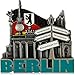 Produktbild Metall-Magnet BERLIN | typisches Hauptstadt Souvenir | Kühlschrankmagnet | Designed in Germany