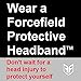 Flag Football Protective Headgear by Forcefield® Black S