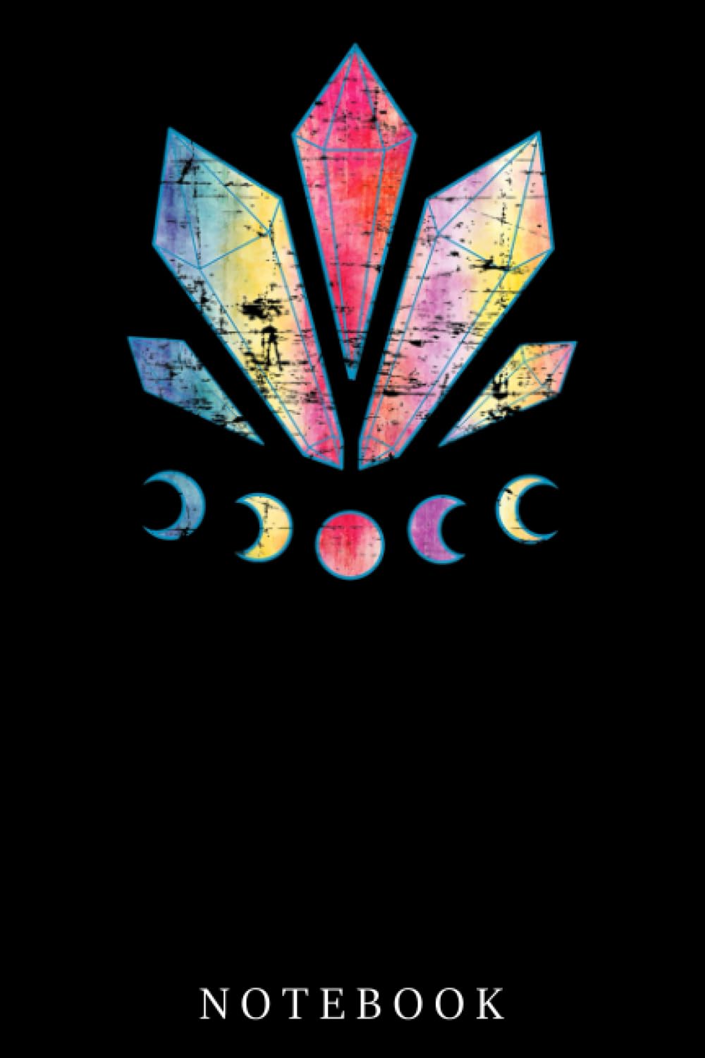 Celestial Body Moon Crystals Astrology Pastel Goth Notebook: Lined 6x9 120 Pages Notebook ,Cute Anime Girl Diary or Notepad for Sketching and Writing ,Gift for All Anime Lovers