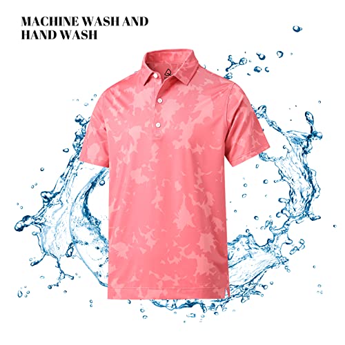 Deolax Mens Polo Shirts Fashion Prints Athletic Golf Polo Shirts Casual Classic Fit Soft Breathable Short Sleeve Polo Shirt Lightweight Lapel Polo T-Shirt Top Performance Quick Dry Polo Shirts For Men #TOP6