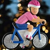 Ornament Central OC-123-F Female Bicycle Rider Figurine
