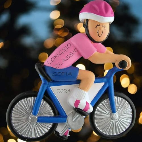 Ornament Central OC-123-F Female Bicycle Rider Figurine