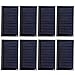 Ladieshow Mini Panel Solar, 8PCS 30MA 5V Mini Paneles de células solares DIY Placa de epoxi Solar Materiales de Juguete eléctrico Cargador de células fotovoltaicas