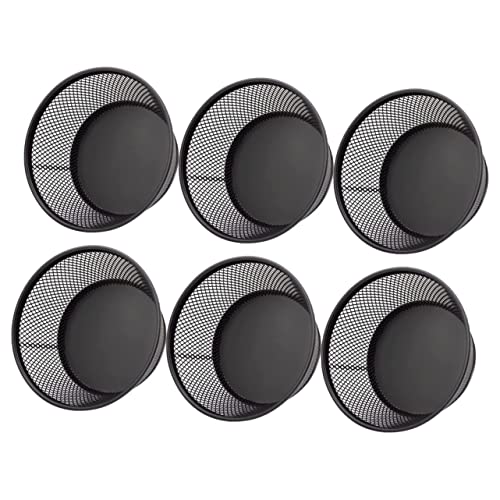 Angoily 6Pcs Paper Clip Holder Elegant Mesh Container for Desk Organization for Clips and Office Essentials Keeps Your Workspace Neat and Orderly