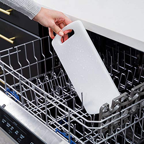 Tablas de cortar de plástico para cocina, juego de 2, grandes 15.5"x10" y pequeñas 11.5"x6", libres de BPA y ftalatos, seguras para lavavajillas miniatura 6