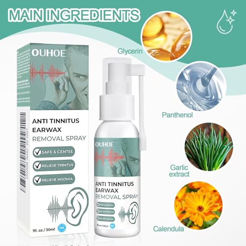 30ml Ohrenschmalz Entferner Spray, Ohrenschmalz Entferner Flüssigkeit, Sanfte Ohrenreiniger Lösung, Zur täglichen Ohrpflege, Verhindert Ohrenschmalzansammlung bei Erwachsenen & Kindern