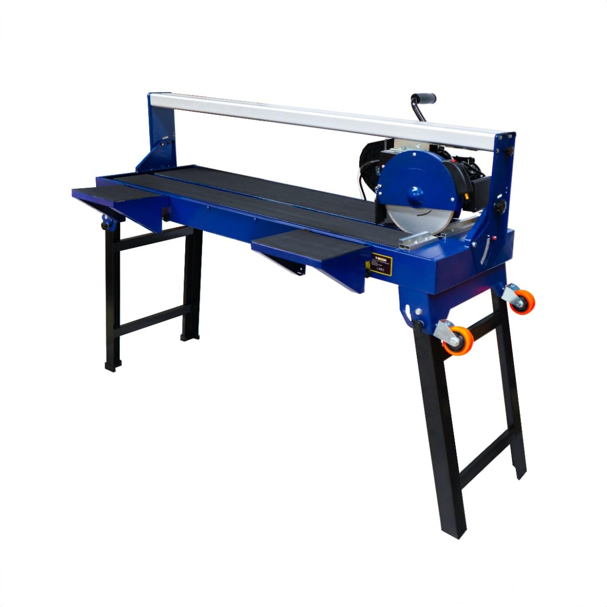 Scie à Carrelage sur Table de Sciage de 1200 mm Coupe Carreaux Électrique Moteur Robuste de 1400 W Angle de Coupe 0 à 45° Portable [2 x Lames de Recharge Diamantées & Guide Laser INCLUS]