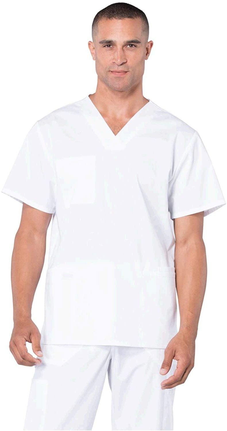 CherokeeScrubs for Men Workwear Professionals V-Neck Four-Pocket Scrub Top WW695