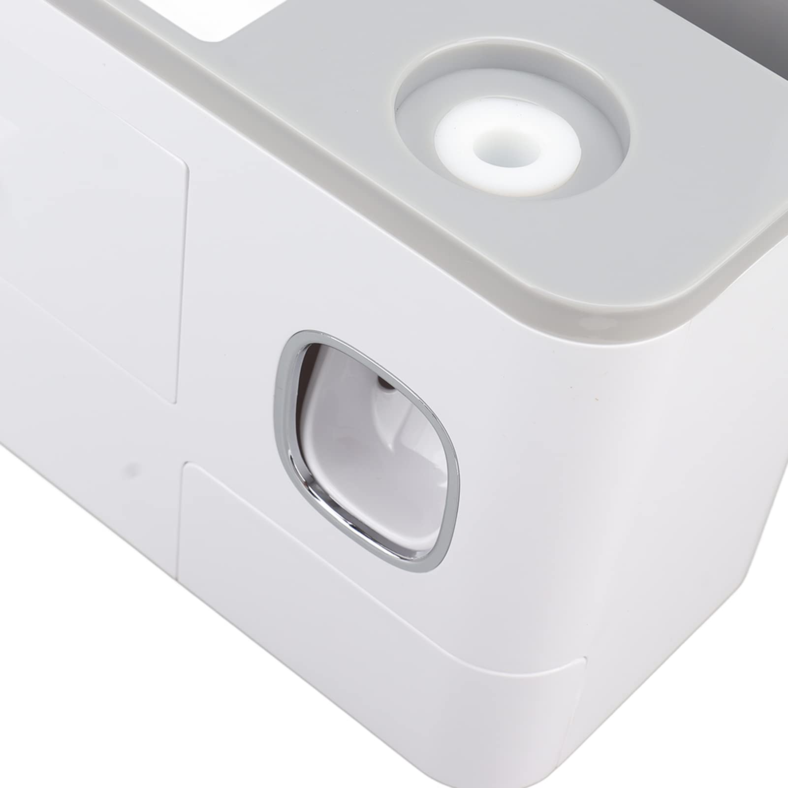 Tnfeeon Wandmontierter Zahnpastaspender, Quetschset, ohne Bohren, Badezimmer-Organizer für Erwachsene und Kinder, Umgekehrtes Becher-Design, Hochwertiges PP-ABS-Material, Inklusive 4 (Vier Tassen,