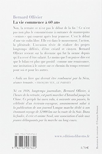 T-shirt Anniversaire 'La Vie Commence à 60 Ans' - Pour Homme Né En 1965 - Texte Doré, Coton Noir - Cadeau 60 Ans