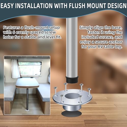 Image of TonGass 131112 RV Pedestal Base with 6 Mounting Screws