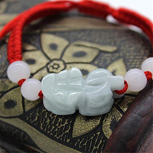 MANRUO The Best Feng Shui Red String Bracelet with Color Jade Pi Xiu/Pi Yao Bead Lucky Wealthy Amulet Brecelet Jewelry3