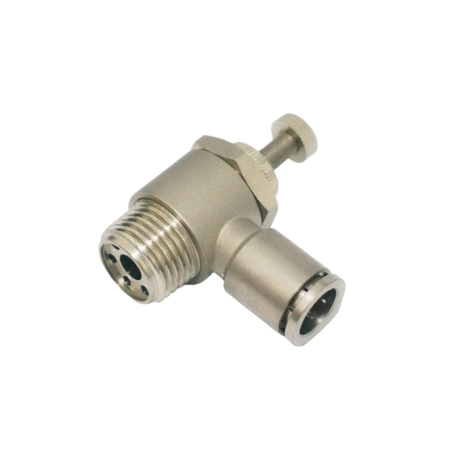 Vanne de contrôle de vitesse de débit pneumatique raccord rapide mâle 1/2 BSP pour tuyau 12mm