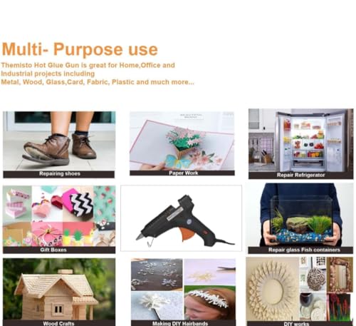 Image of 100 W Glue Gun with 5 Glue Sticks