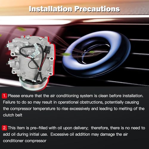 Image of CCIYU AC Compressor w /Clutch for Honda Insight 1.3L 2010-2014