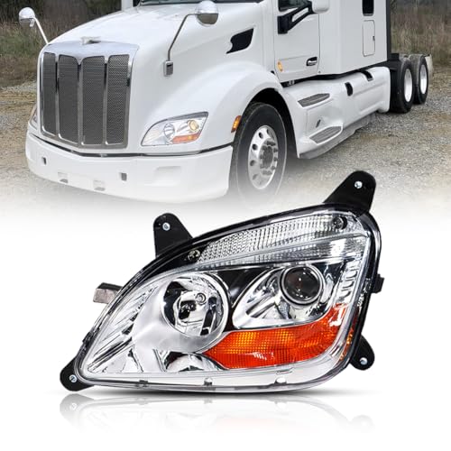 Easyinst Left Side Headlights Fit for 2011-2023 Peterbilt 579 587