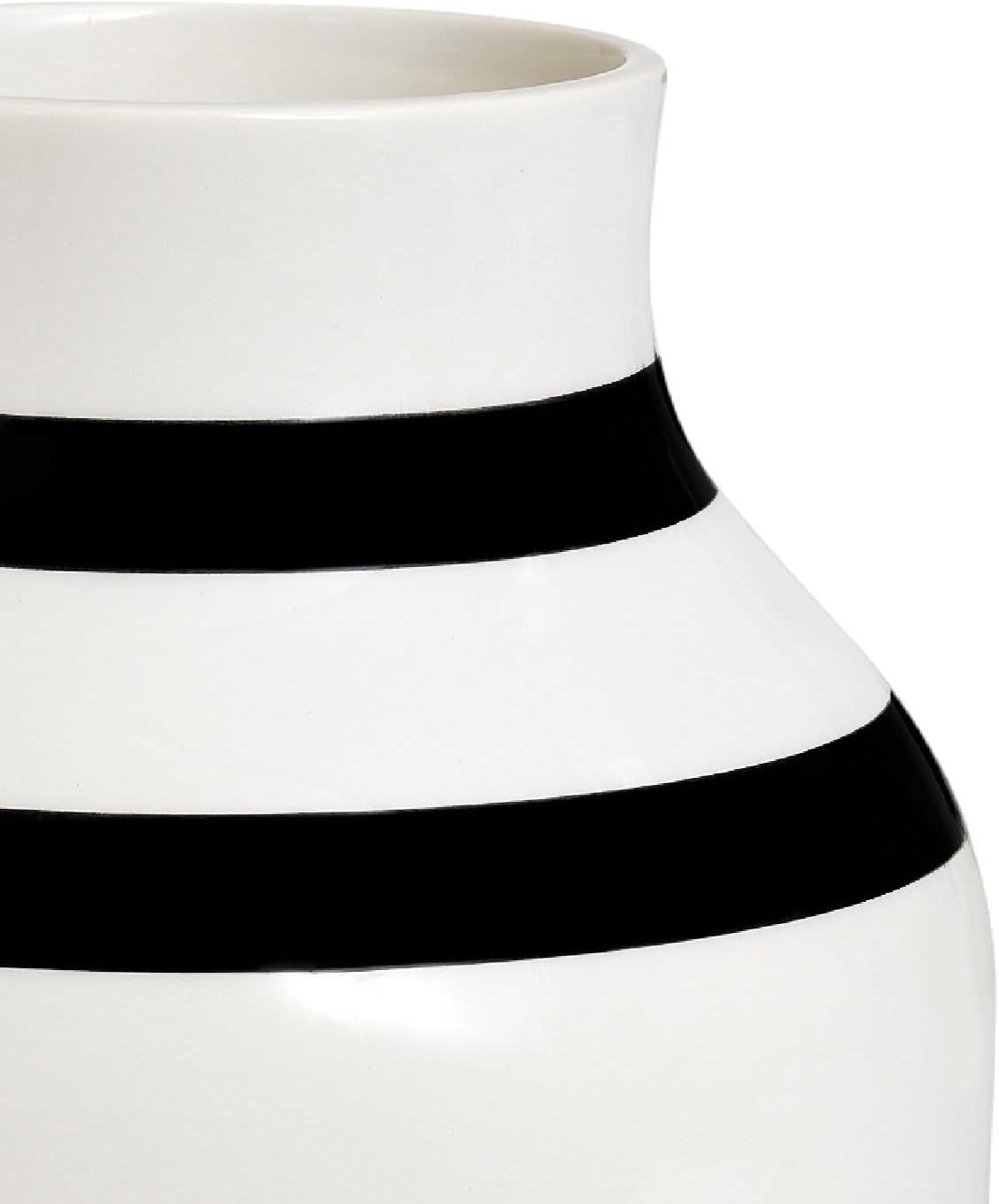 Kahler Omaggio Vase, Black, 12.2" H x 7.5" D, Designed by Stilleben v/Reckweg & Nordentoft, Gift Box Included
