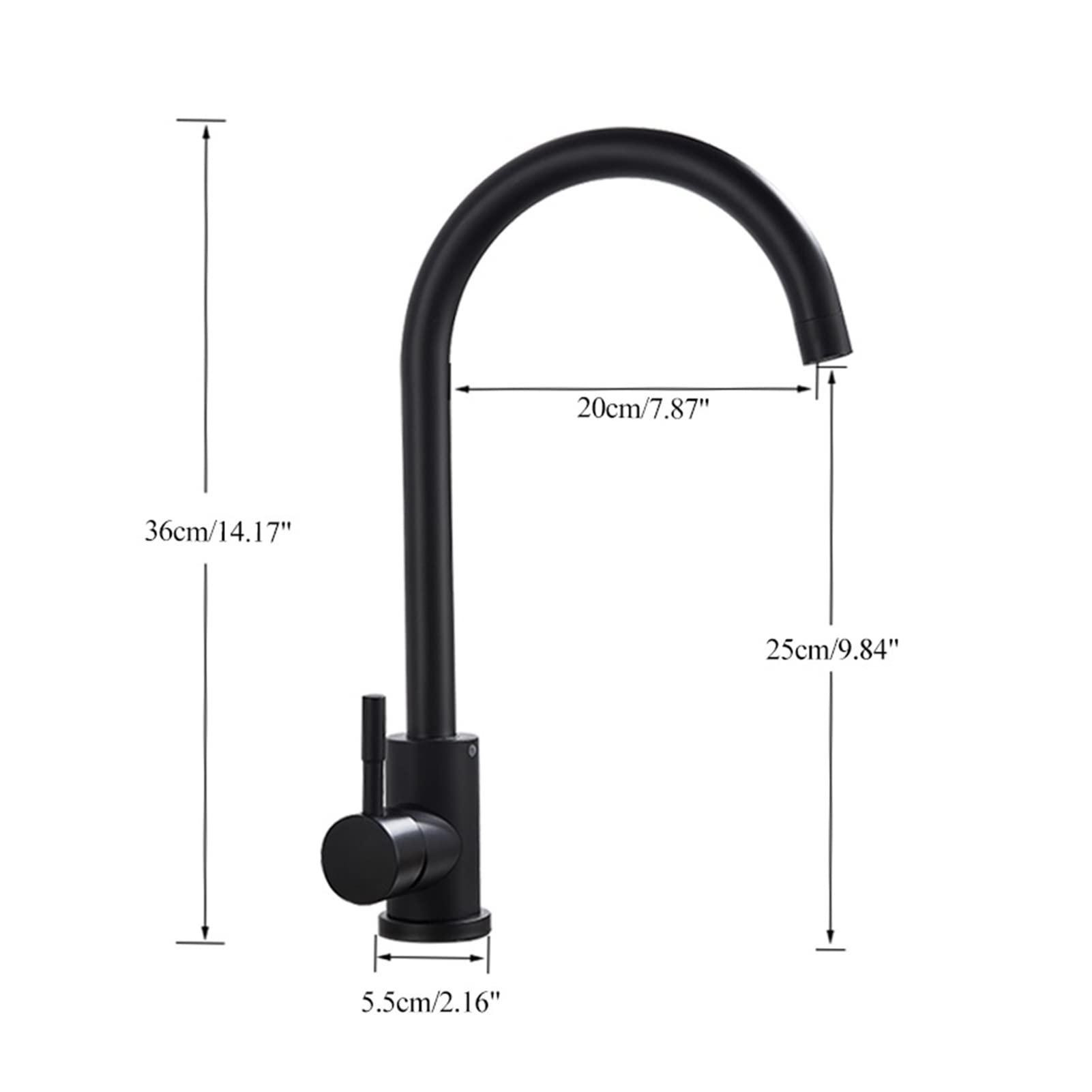 Rubinetto della Cucina, Rubinetto della Cucina Rubinetto dell'Acqua Calda e Fredda per Rubinetto dell'Acqua della Cucina/Nero B Comfortable Anniversary