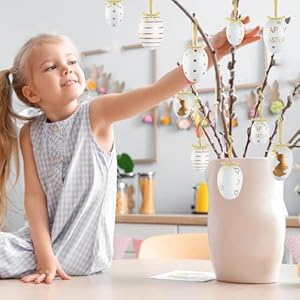 Easter ornaments for tree40pcs easter tree ornamentshanging plastic eggs decorations for basket diy crafts party favors  urban country home decor