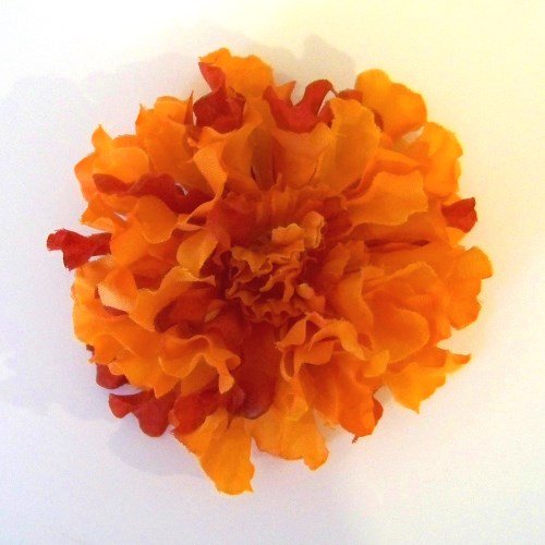 Small Marigold Artificial Flower Hair Clip/Pin Brooch