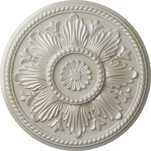 Image of Ekena Millwork CM18EDFBS Edinburgh Ceiling Medallion, 18 inch OD x 1 3 /4 P, Flash Blue