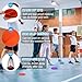 PATIKIL 4 Inch Poly Spot Markers, 24Pcs Non Slip Rubber Floor Dots with Storage Bag Flat Agility Cones for Sports Training Basketball Football, Orange