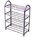 Ruilogod Gospodarstwa domowego z plastiku 4 warstwy Odłączany Storage Organizator Holder półkowe Buty Rack Fioletowy