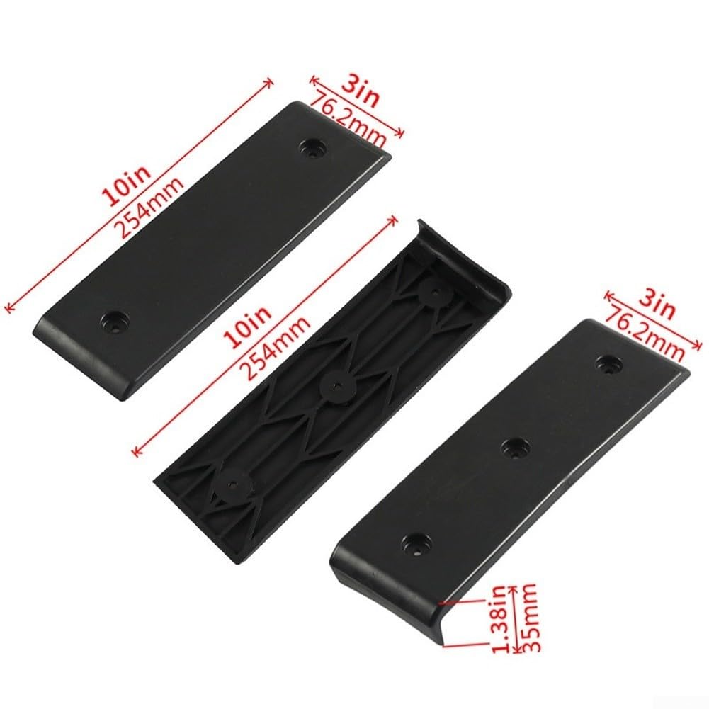 Lot de 10 patins de remorque de bateau (7,6 x 25,4 cm, plastique ABS) facilitent le lancement et le chargement/déchargement des bateaux. Capacité de charge maximale : 1 814,4 kg. Convient à presque