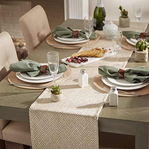 DII Braided Farmhouse Table Runner, 15 x 72 inches, 1-Piece, Stone by DII - Image 4