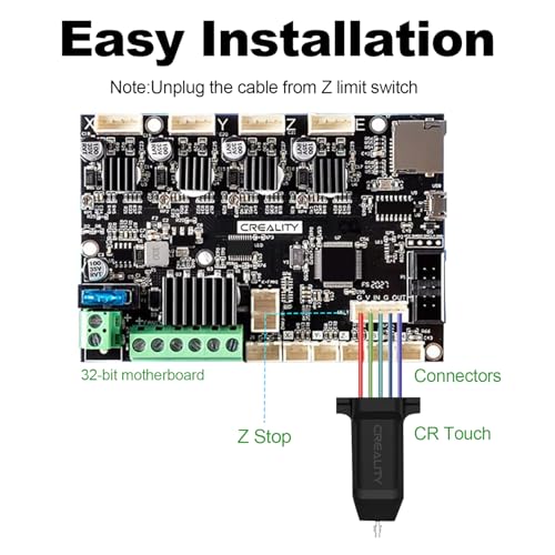 Creality CR Touch Auto Leveling Kit, Bed Leveling Sensor Kit für Creality Ender 3/ Ender 3 V2/ Ender 3 Pro/ Ender 3 Max/ Ender 5/ Ender 5 Pro/ CR 10 3D Drucker mit 32 Bit V4.2.2 / V4.2.7 Mainboard – Bild 6