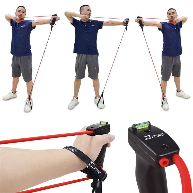 Dispositivo di allenamento per tiro con l'arco per la parte superiore del corpo - Attrezzatura per il fitness - Aiuta l'allenamento al tiro - Banda elastica di forza - Dispositivo di allenamento per