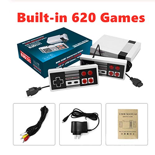 LIFTREN Plug & Play Classic Handheld Game Console,Classic Game Console Built-in 620 Game Handheld Game Console, Video Game Player Console for Family TV Video