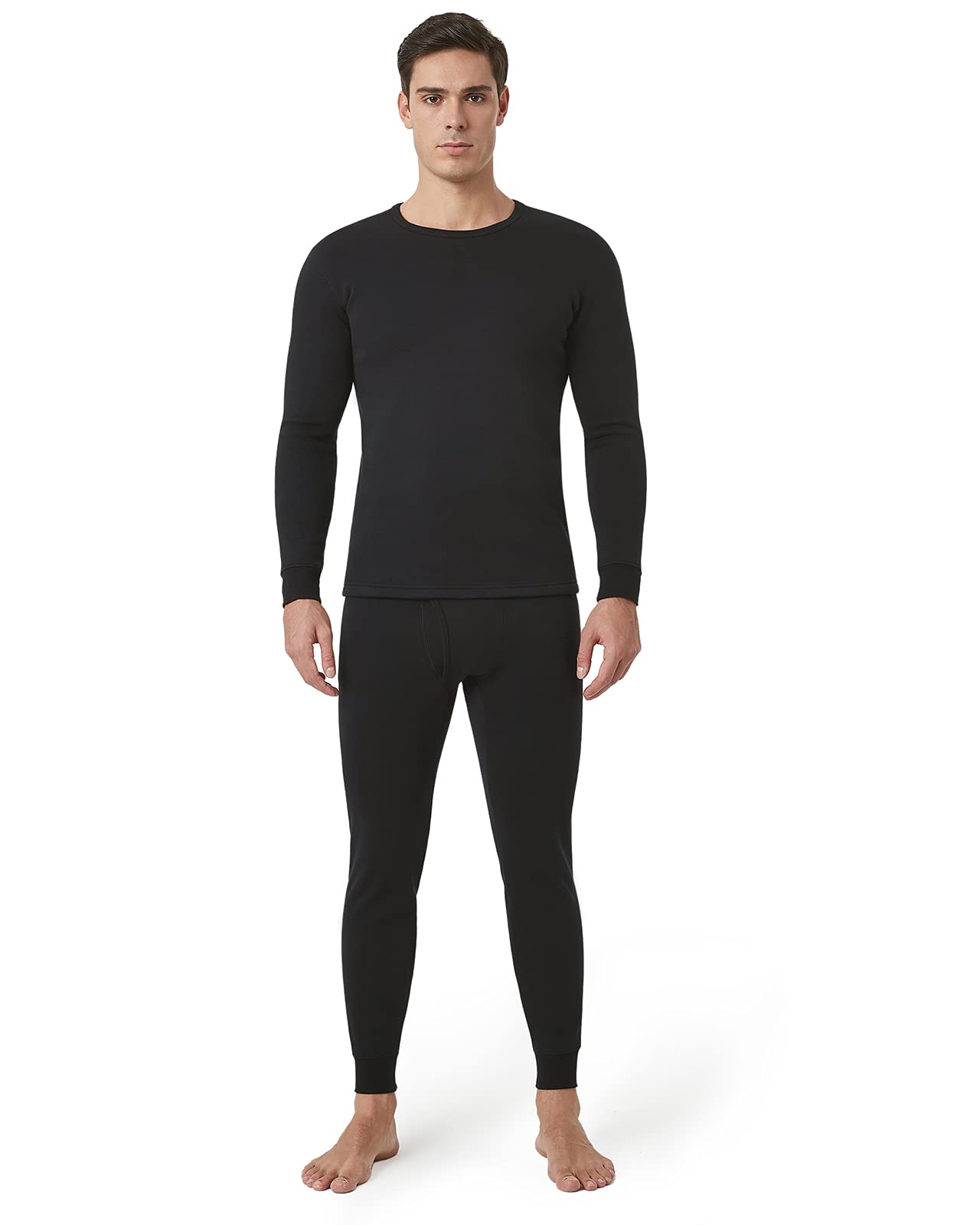 LAPASA Uomo Completo Termico Ultra-Pesante Set Maglia a Maniche Lunghe e Pantaloni Fleece Freddo Estremo M63
