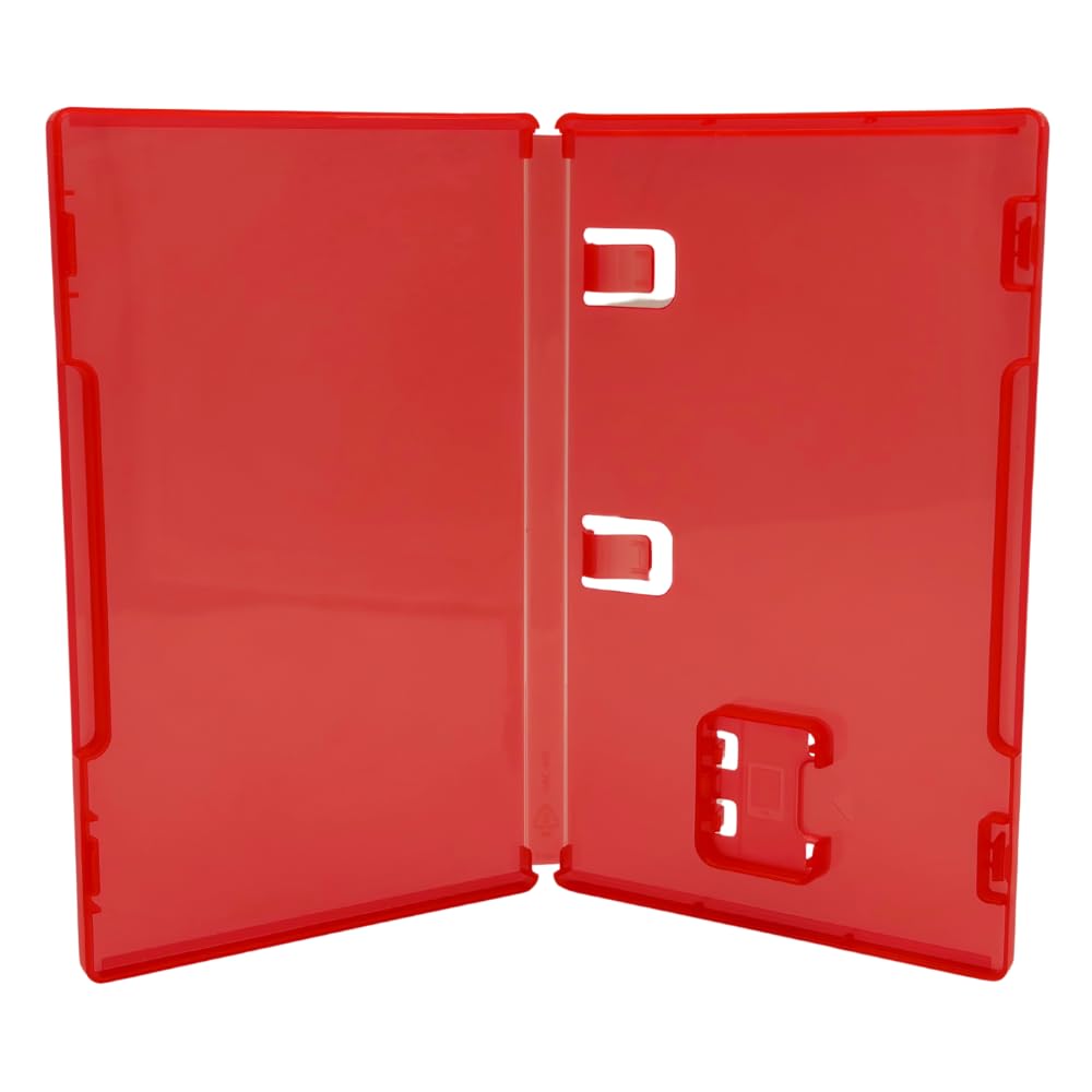 shopanize24® Leerhülle passend für Switch 2 - Rot - mit Logo - Ersatzhülle für Spielehüllen - auch passend für Switch 1 (Rot, 15 Leerhüllen)