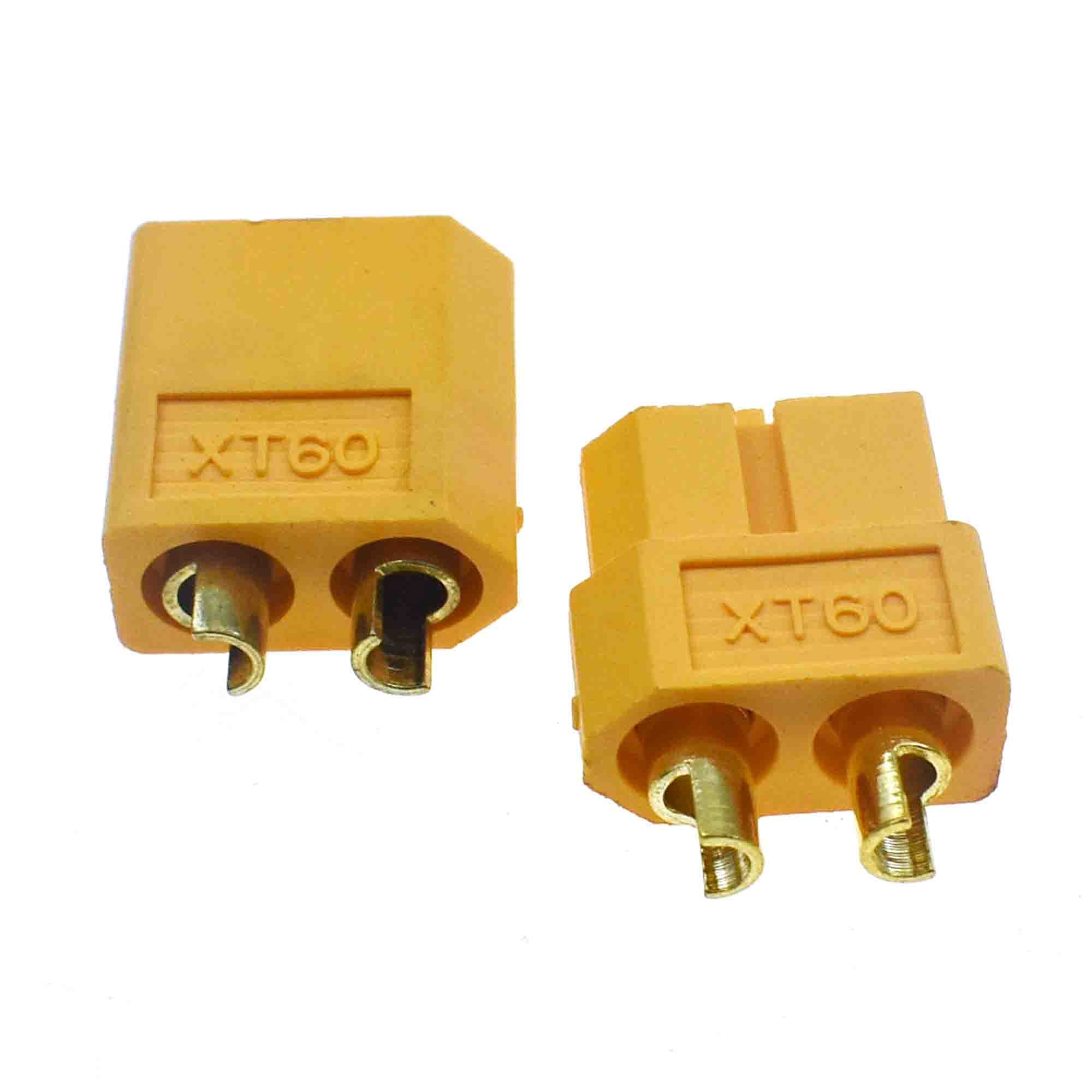 Reland Sun 10Pairs XT30 XT60 XT60H XT90 XT90-HF EC2 EC3 EC5 T Plug Connector Set Male Female Banana Plug (XT60)